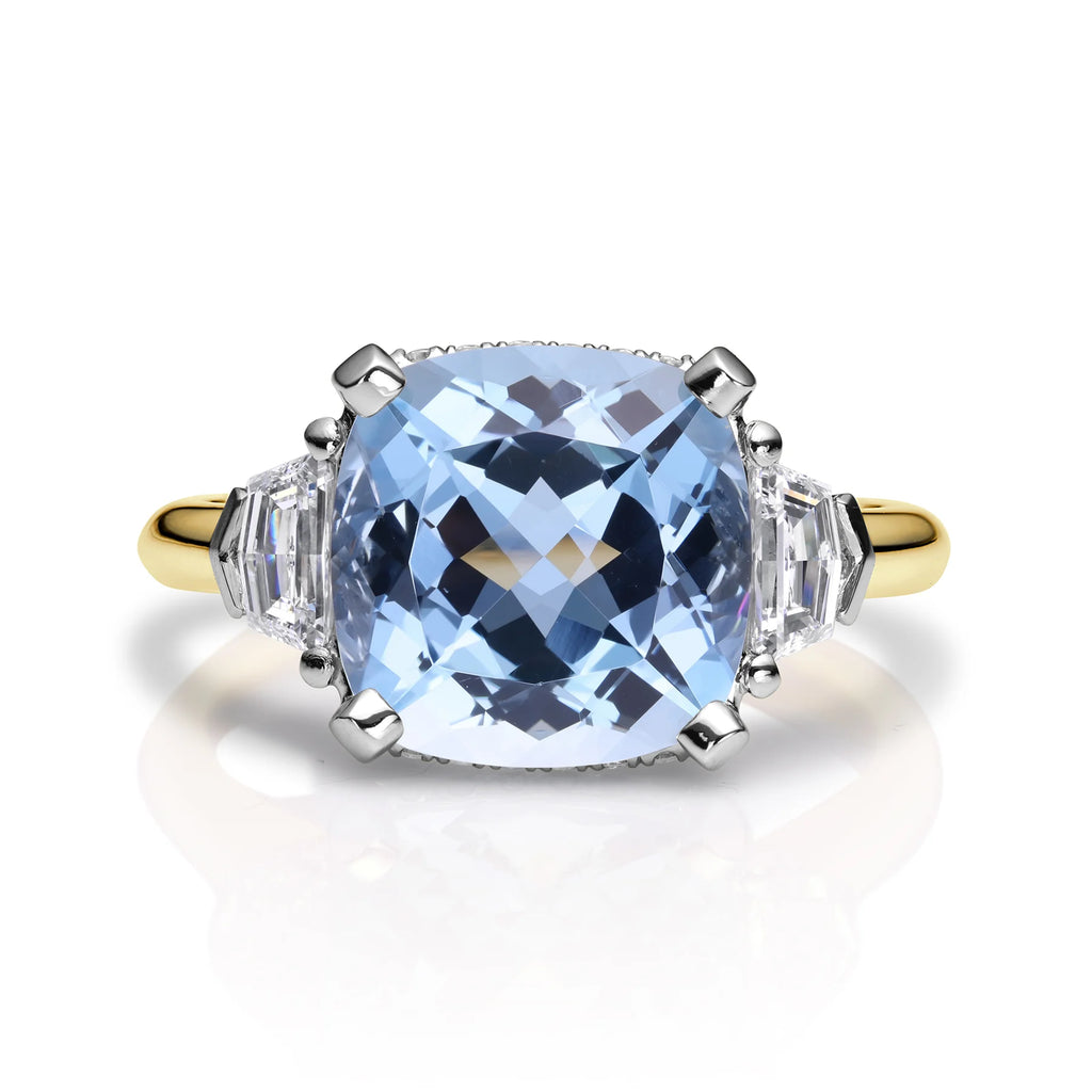Aquamarine and hotsell ruby engagement rings