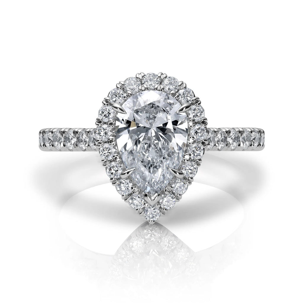 Big pear shaped diamond ring deals