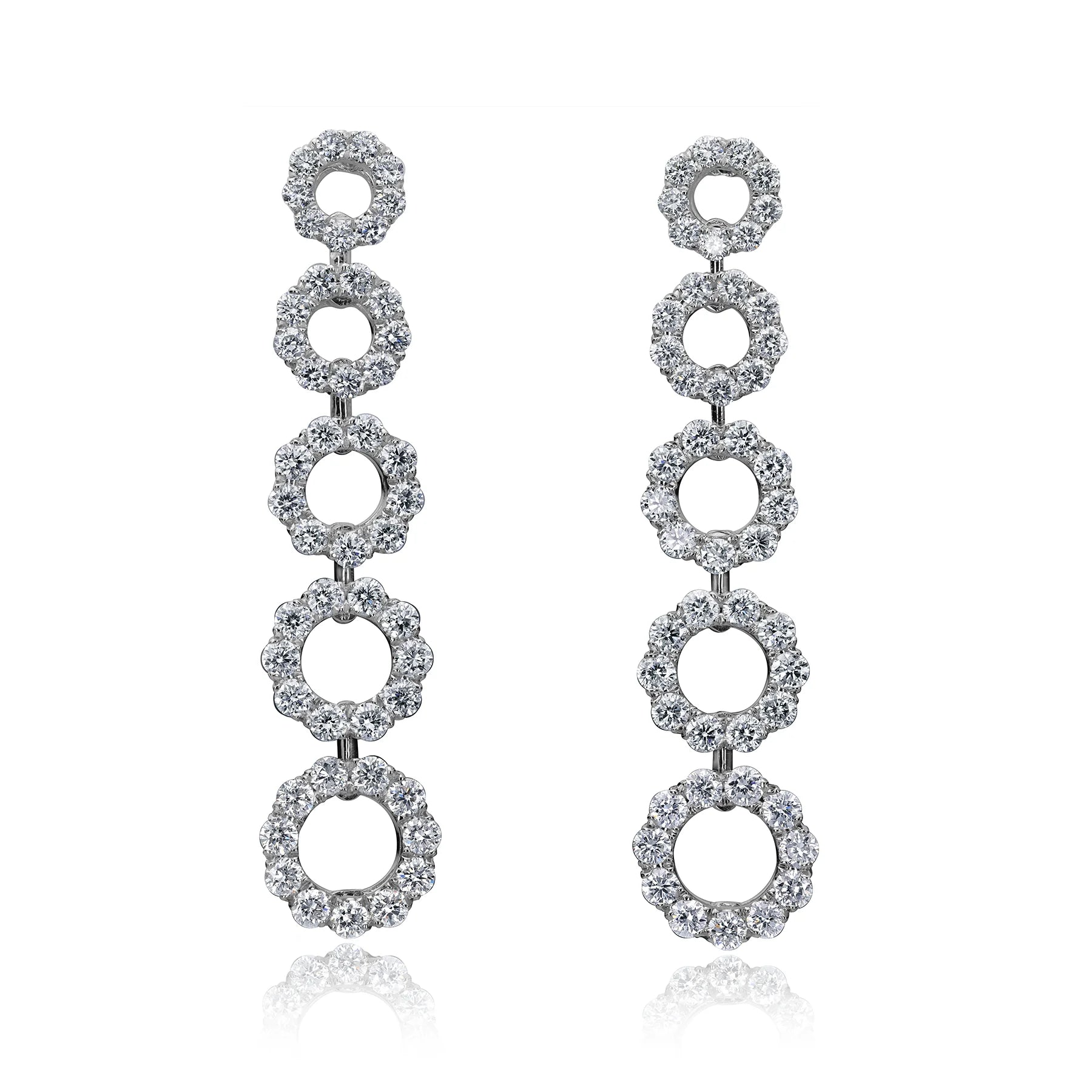 Diamond Circle Drop Earrings Aspen 18ct White Gold Paul Bram diamond-circle-drop-earrings-aspen-18ct-white-gold-paul-bram