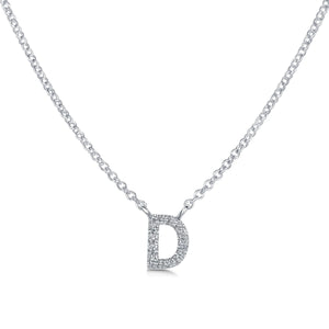 Diamond initial 2025 d pendant