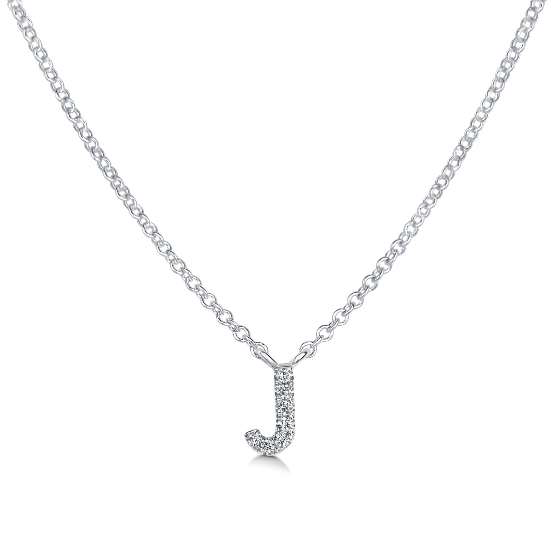 Diamond j clearance initial necklace