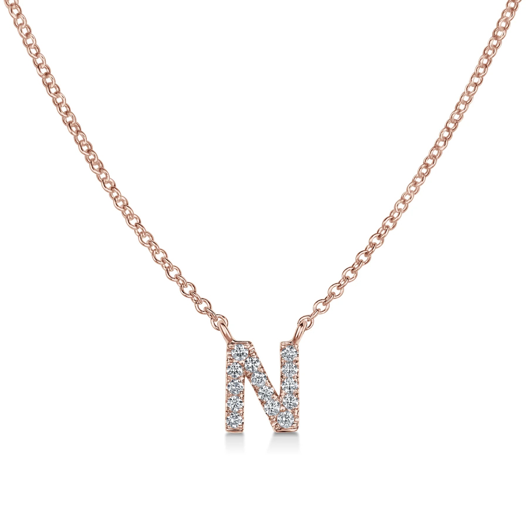 Necklace with hot sale n initial