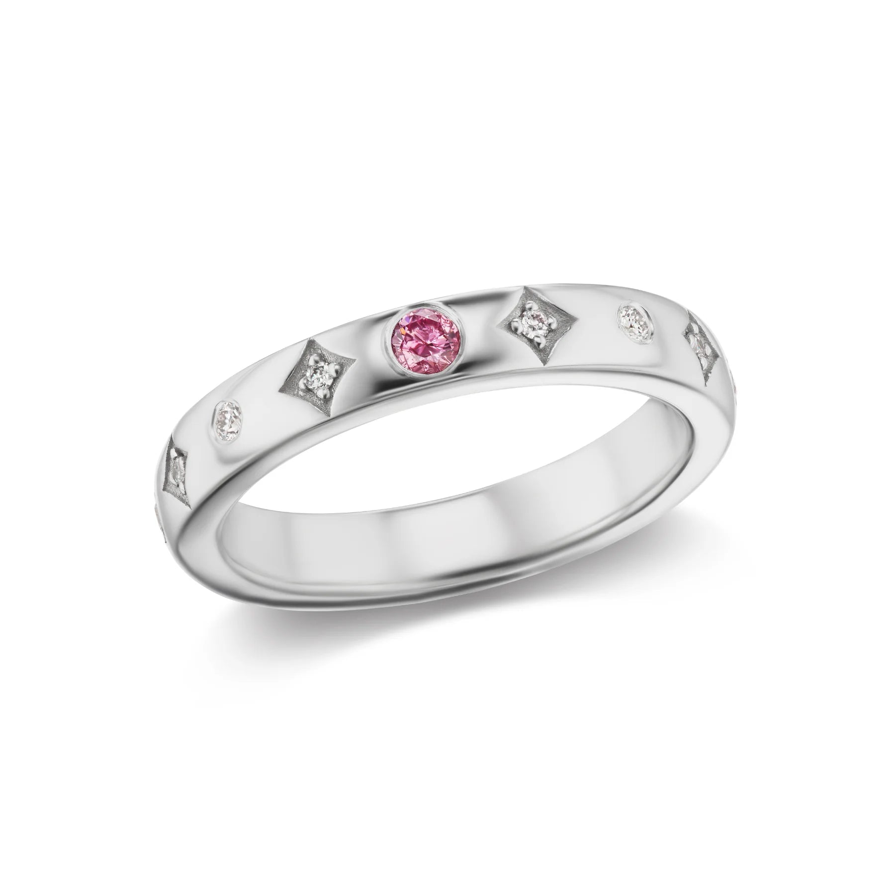 Sapphire wedding band with clearance diamond engagement ring